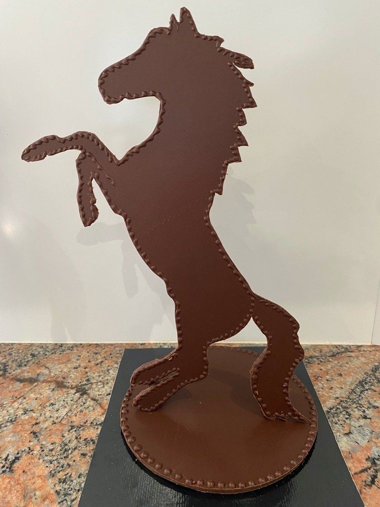 Silhouette en chocolat