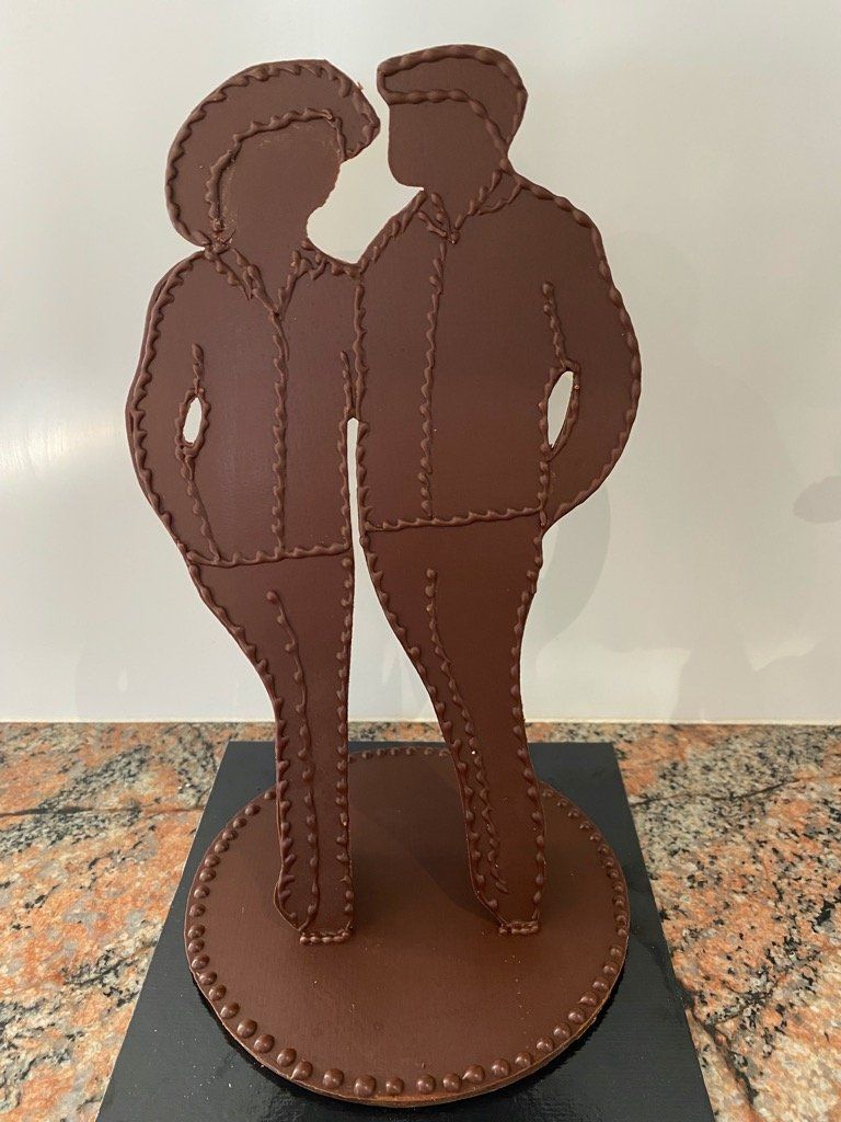 Silhouette en chocolat