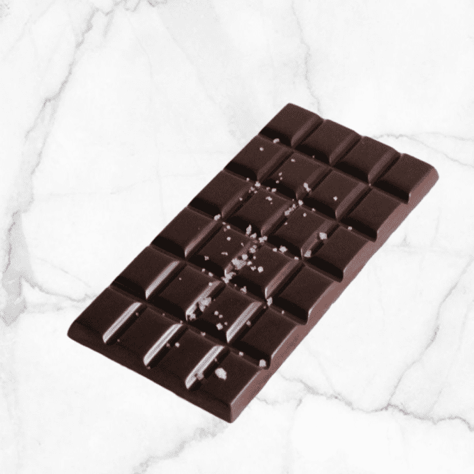 Noir 74%  fleur de sel